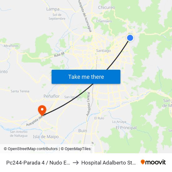 Pc244-Parada 4 / Nudo Estoril to Hospital Adalberto Steeger map