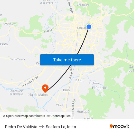 Pedro De Valdivia to Sesfam La, Islita map