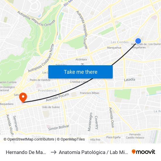 Hernando De Magallanes to Anatomía Patológica / Lab Microbiología map
