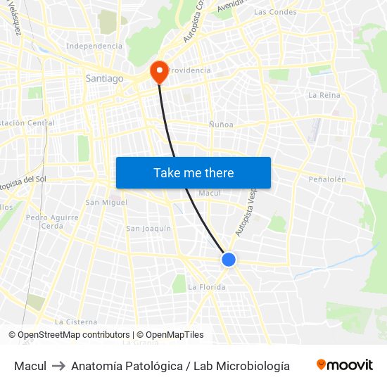 Macul to Anatomía Patológica / Lab Microbiología map