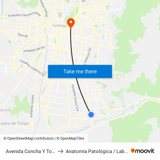 Avenida Concha Y Toro, 302-398 to Anatomía Patológica / Lab Microbiología map