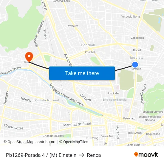 Pb1269-Parada 4 / (M) Einstein to Renca map