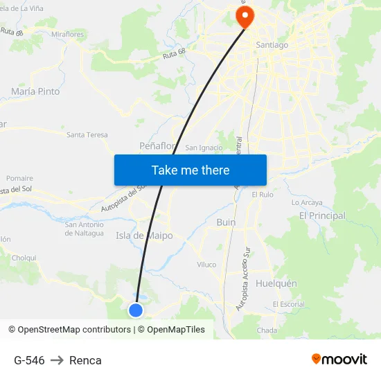 G-546 to Renca map