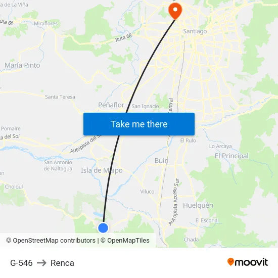 G-546 to Renca map