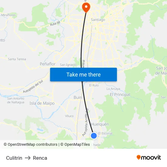 Culitrin to Renca map