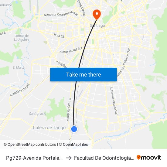 Pg729-Avenida Portales / Esq. Leonardo Da Vinci to Facultad De Odontología De La Universidad De Chile map