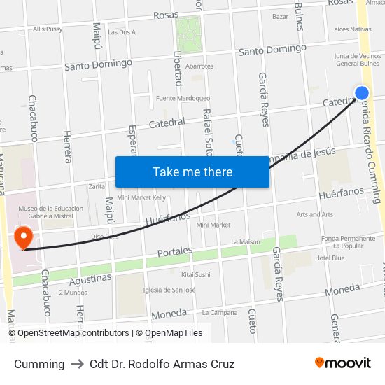 Cumming to Cdt Dr. Rodolfo Armas Cruz map