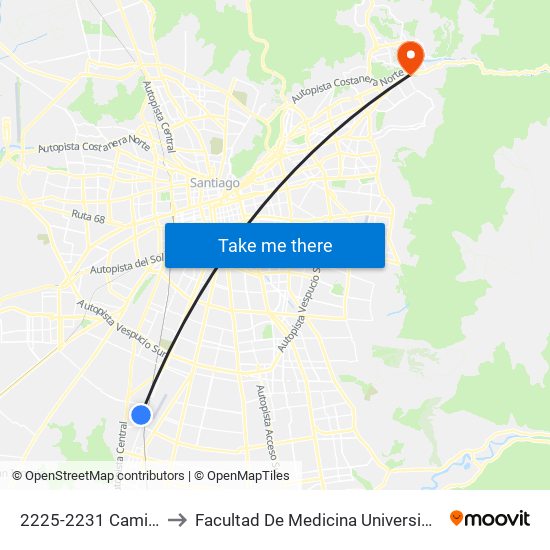 2225-2231 Camino La Vara to Facultad De Medicina Universidad Del Desarrollo map