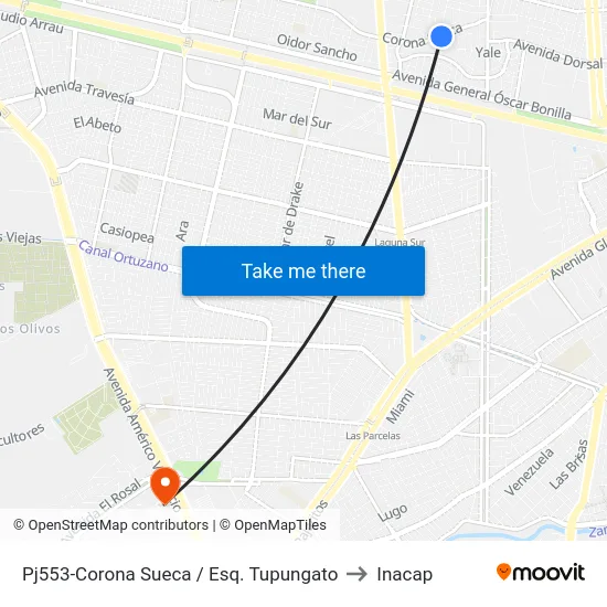Pj553-Corona Sueca / Esq. Tupungato to Inacap map