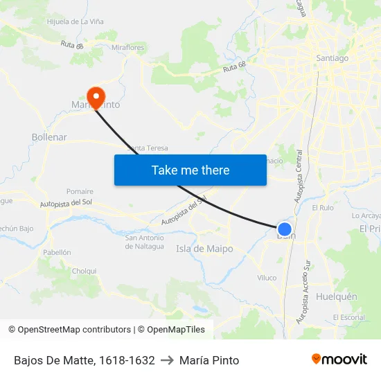 Bajos De Matte, 1618-1632 to María Pinto map