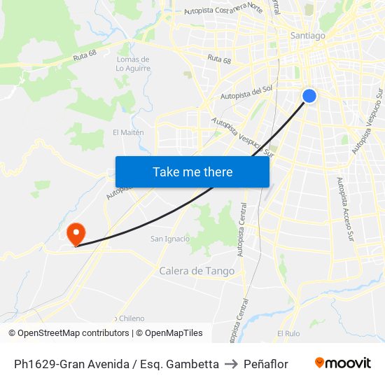 Ph1629-Gran Avenida / Esq. Gambetta to Peñaflor map