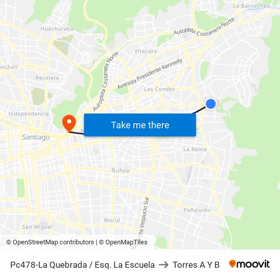 Pc478-La Quebrada / Esq. La Escuela to Torres A Y B map