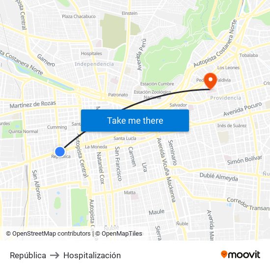 República to Hospitalización map