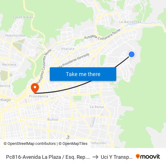 Pc816-Avenida La Plaza / Esq. Rep. De Hondura to Uci Y Transplantes map