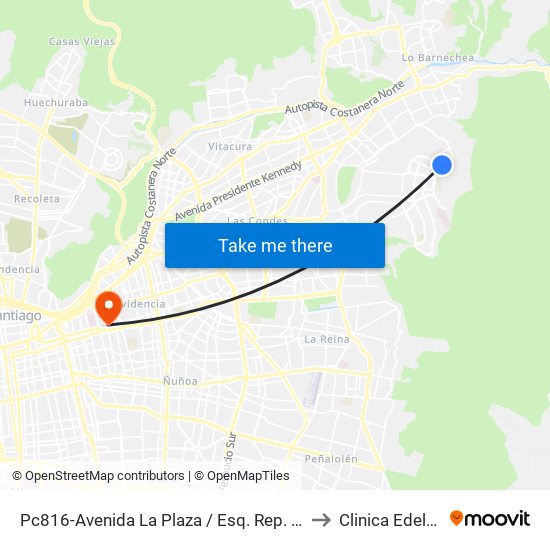 Pc816-Avenida La Plaza / Esq. Rep. De Hondura to Clinica Edelweiss map