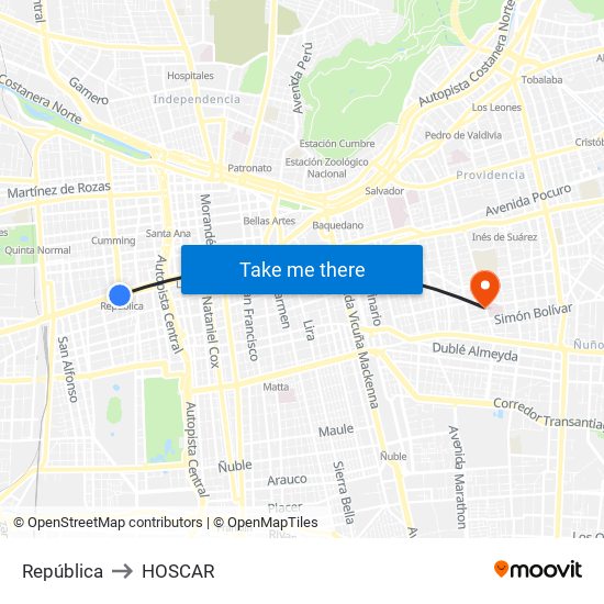 República to HOSCAR map