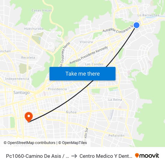 Pc1060-Camino De Asis / Esq. Escrivá De Balaguer to Centro Medico Y Dental Miguel Leon Prado map