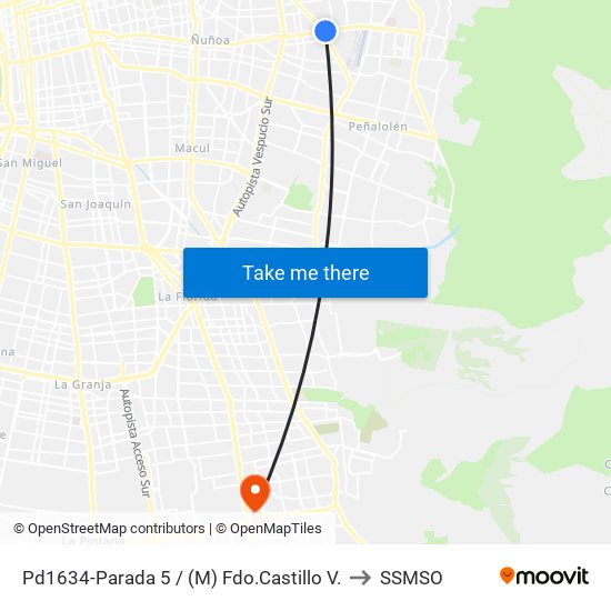 Pd1634-Parada 5 / (M) Fdo.Castillo V. to SSMSO map