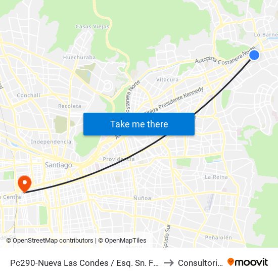 Pc290-Nueva Las Condes / Esq. Sn. Francisco De Asís to Consultorio N° 5 map