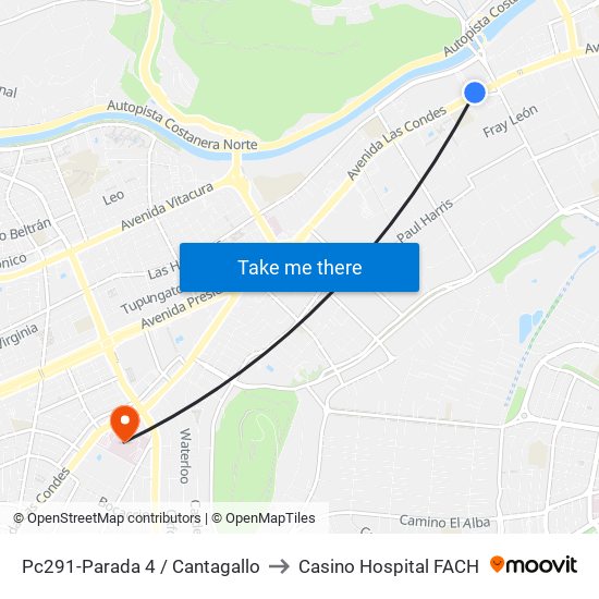 Pc291-Parada 4 / Cantagallo to Casino Hospital FACH map