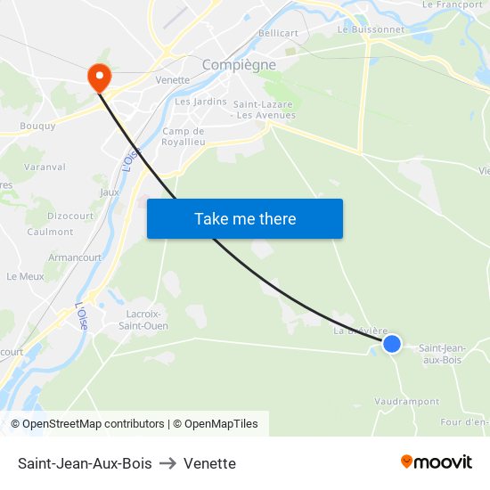 Saint-Jean-Aux-Bois to Venette map