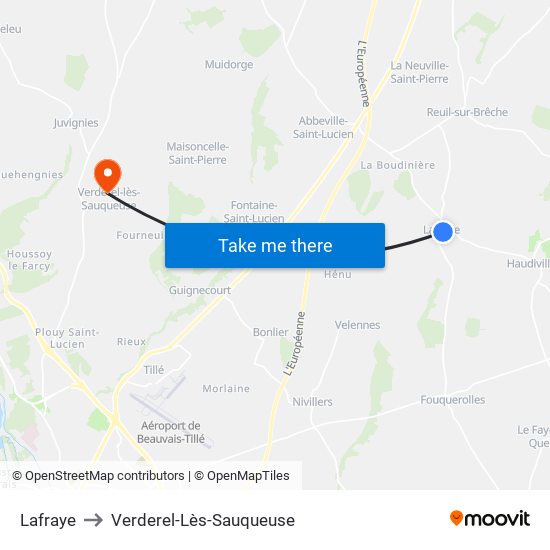 Lafraye to Lafraye map