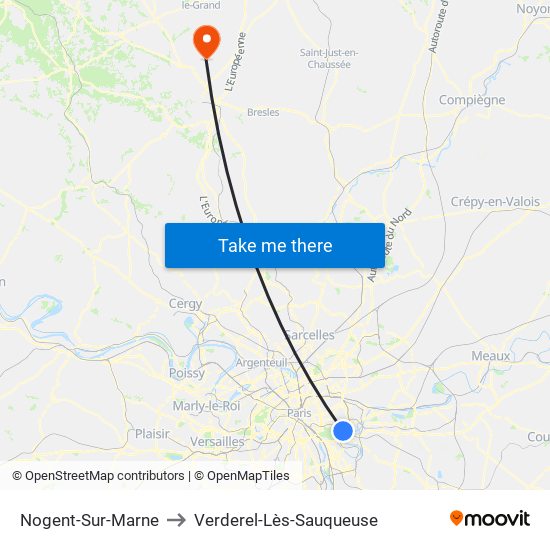 Nogent-Sur-Marne to Verderel-Lès-Sauqueuse map