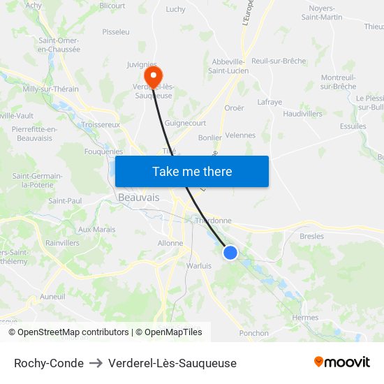 Rochy-Conde to Verderel-Lès-Sauqueuse map