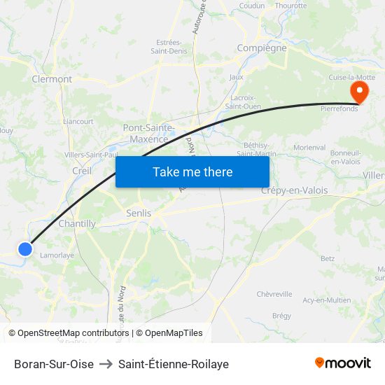 Boran-Sur-Oise to Saint-Étienne-Roilaye map