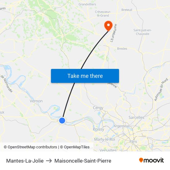 Mantes-La-Jolie to Maisoncelle-Saint-Pierre map