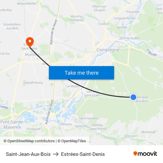 Saint-Jean-Aux-Bois to Estrées-Saint-Denis map