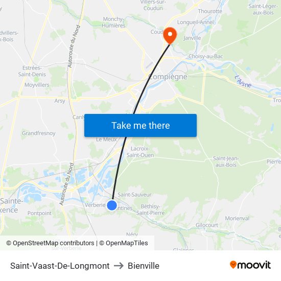 Saint-Vaast-De-Longmont to Bienville map