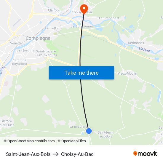 Saint-Jean-Aux-Bois to Choisy-Au-Bac map