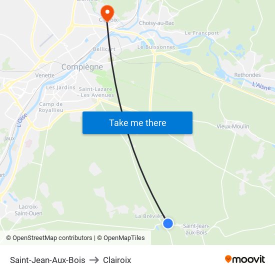 Saint-Jean-Aux-Bois to Clairoix map