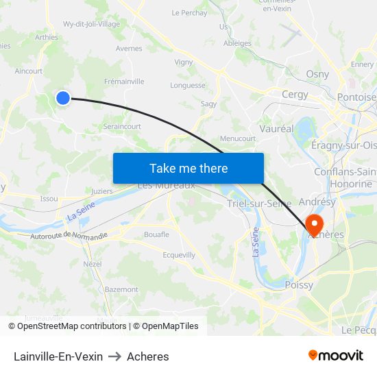 Lainville-En-Vexin to Lainville-En-Vexin map