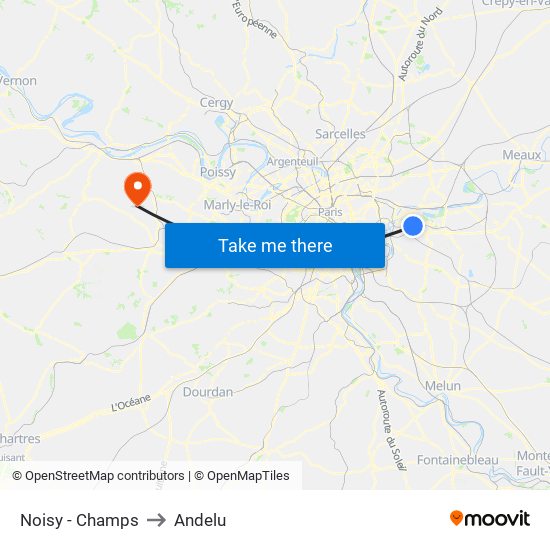 Noisy - Champs to Andelu map