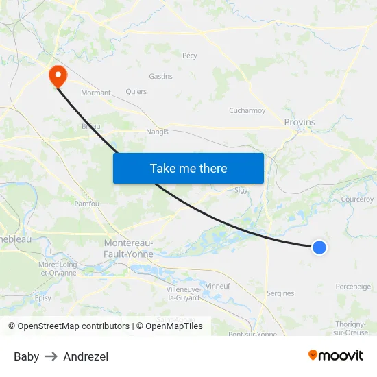 Baby to Andrezel map