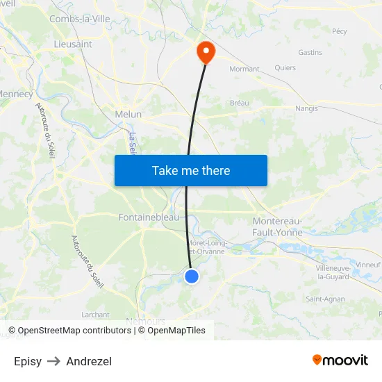 Episy to Andrezel map