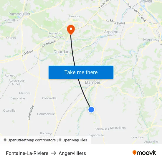 Fontaine-La-Riviere to Angervilliers map