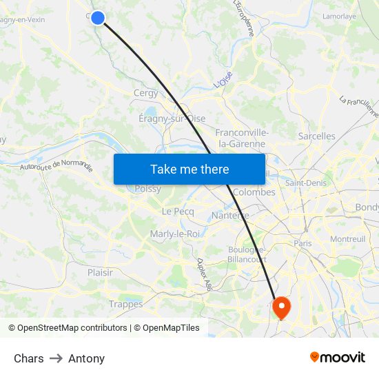 Chars to Antony map