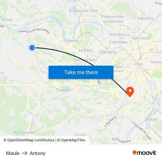 Maule to Antony map