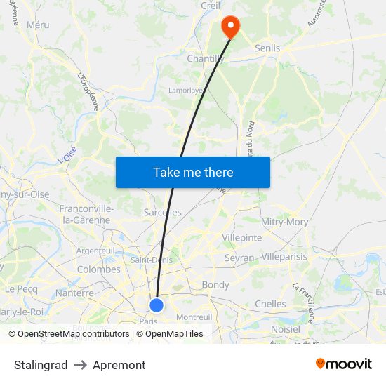 Stalingrad to Apremont map