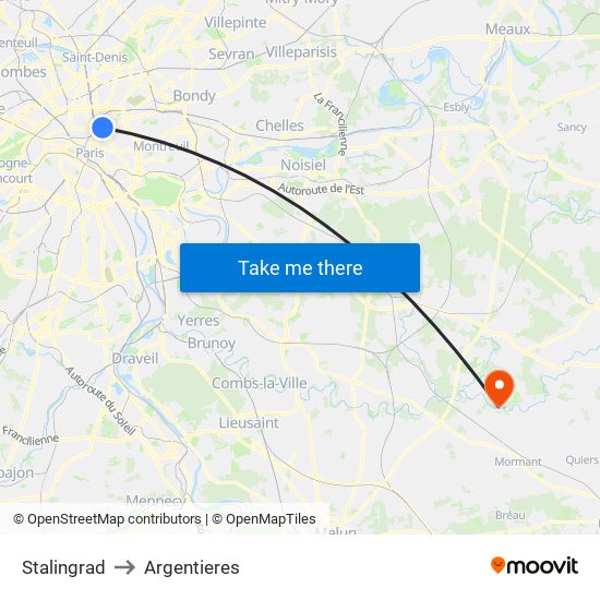 Stalingrad to Argentieres map