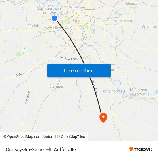 Croissy-Sur-Seine to Aufferville map