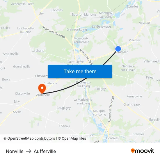 Nonville to Aufferville map