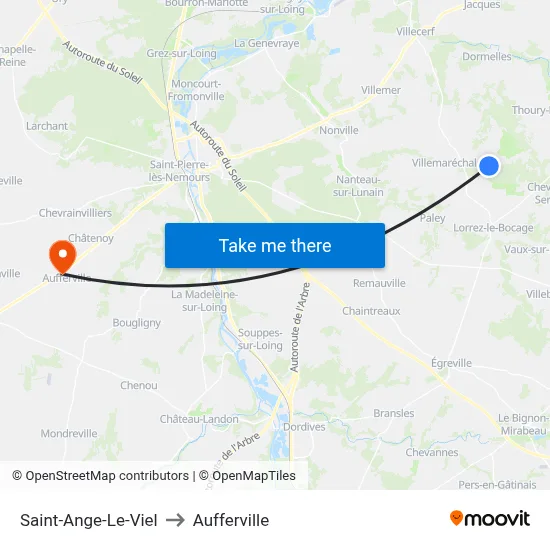 Saint-Ange-Le-Viel to Aufferville map