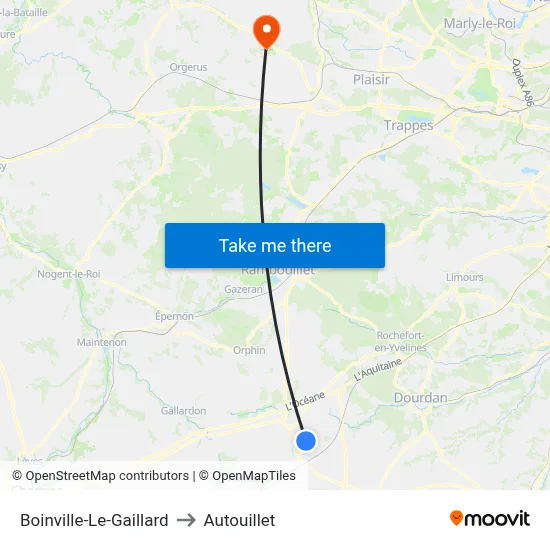Boinville-Le-Gaillard to Autouillet map