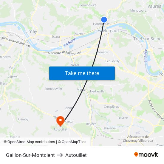 Gaillon-Sur-Montcient to Autouillet map