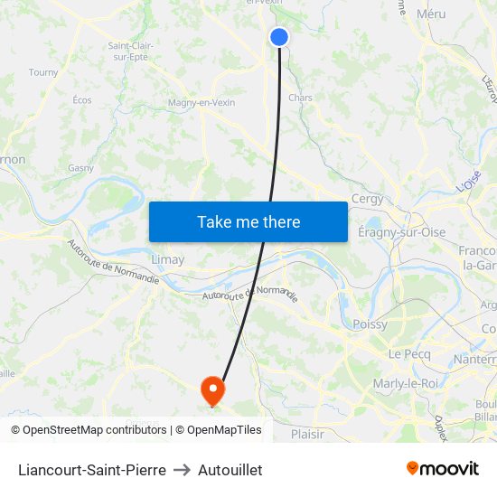 Liancourt-Saint-Pierre to Autouillet map