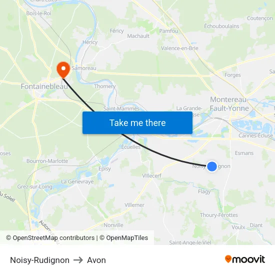Noisy-Rudignon to Avon map